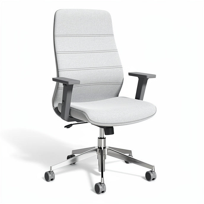 **Ergonomische bureaustoel met verstelbare armleuningen en wieltjes**